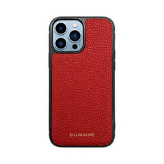 Zillionaire Pebbled кожаный чехол для iPhone 13 Pro Max (6,7″) — Золотой цена и информация | Чехлы для телефонов | pigu.lt