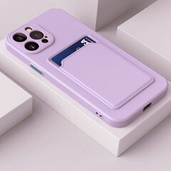 Чехол Card для iPhone 13 Pro Max (6,7″) — Сиреневый цена и информация | Чехлы для телефонов | pigu.lt
