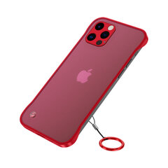 Бескаркасный прозрачный чехол для для iPhone 13 Pro (6,1″) — Красный цена и информация | Чехлы для телефонов | pigu.lt