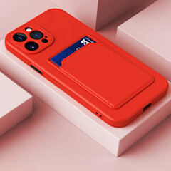 Чехол Card для iPhone 13 Pro (6,1″) — Красный цена и информация | Чехлы для телефонов | pigu.lt