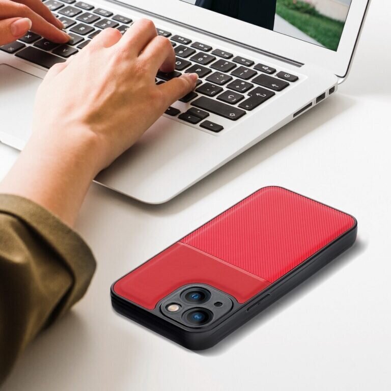 Forcell skirtas iPhone 13 Mini, raudonas цена и информация | Telefono dėklai | pigu.lt