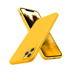 Кожаный чехол для iPhone 12 Pro Max (6,7″), жёлтый цена и информация | Чехлы для телефонов | pigu.lt