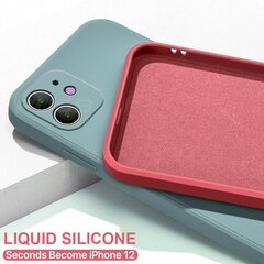 Силиконовый чехол V12 для iPhone 12 (6,1″) — Светло-фиолетовый цена и информация | Чехлы для телефонов | pigu.lt