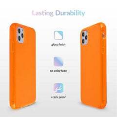 Neon skirtas iPhone 12 Mini, oranžinis kaina ir informacija | Telefono dėklai | pigu.lt