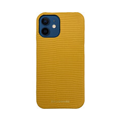 Кожаный чехол Zillionaire Lizard для iPhone 12 Mini (5,4”) — Жёлтый цена и информация | Чехлы для телефонов | pigu.lt