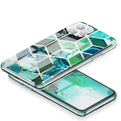 Forcell Marble skirtas iPhone 12 Mini, žalias kaina ir informacija | Telefono dėklai | pigu.lt