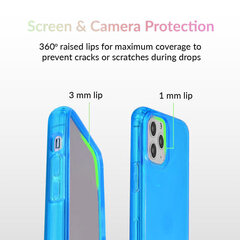 Neon skirtas iPhone 12 Mini, mėlynas kaina ir informacija | Telefono dėklai | pigu.lt
