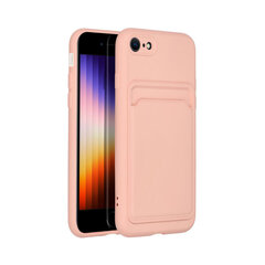 Forcell Beep Card skirtas iPhone 7/8/SE 2020, rožinis kaina ir informacija | Telefono dėklai | pigu.lt