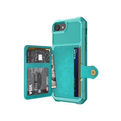 Чехол Wallet для iPhone iPhone 7/8/SE (4,7″) — Зелёный цена и информация | Чехлы для телефонов | pigu.lt