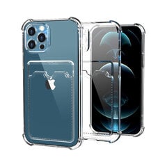 Shockproof Card skirtas iPhone 11 Pro Max, rožinis kaina ir informacija | Telefono dėklai | pigu.lt