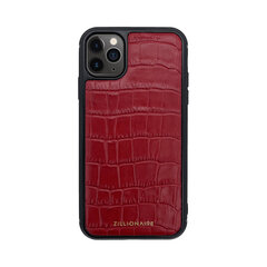 Кожаный чехол Zillionaire Croco Matte для iPhone 11 Pro Max (6,5″) — Красный цена и информация | Чехлы для телефонов | pigu.lt