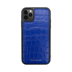 Кожаный чехол Zillionaire Croco Matte для iPhone 11 Pro Max (6,5″) — Синий цена и информация | Чехлы для телефонов | pigu.lt
