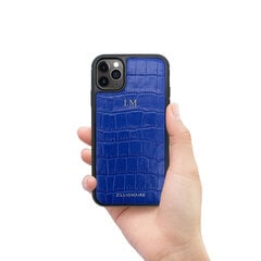 Кожаный чехол Zillionaire Croco Matte для iPhone 11 Pro Max (6,5″) — Синий цена и информация | Чехлы для телефонов | pigu.lt
