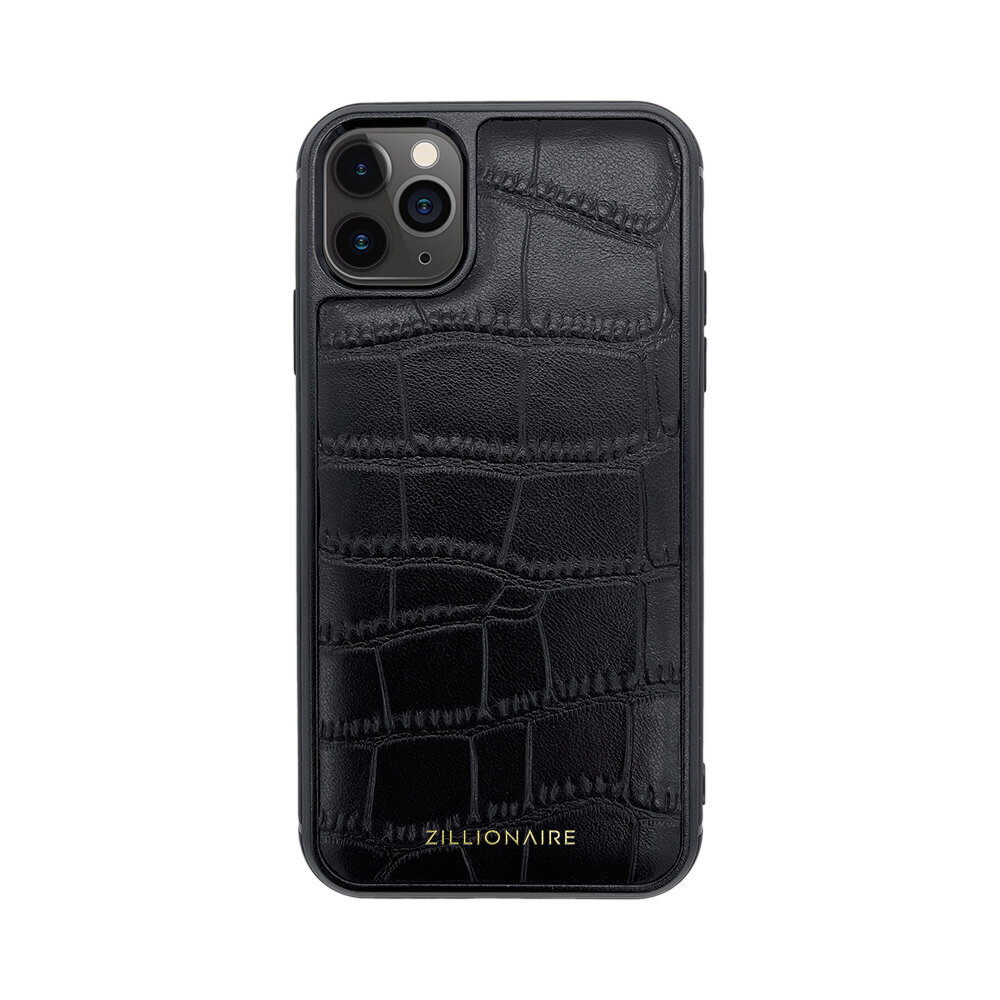 Zillionaire Croco skirtas iPhone 11 Pro Max, juodas kaina ir informacija | Telefono dėklai | pigu.lt