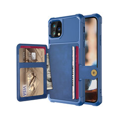 Чехол Wallet для iPhone 11 Pro Max (6,5″) — Синий цена и информация | Чехлы для телефонов | pigu.lt