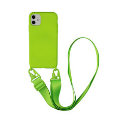 Чехол на шнурке Cross-Body для iPhone 11 Pro Max (6,5″) — Ярко-Зелёный цена и информация | Чехлы для телефонов | pigu.lt