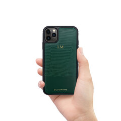 Кожаный чехол Zillionaire Lizard для iPhone 11 Pro Max (6,5″) — Зелёный цена и информация | Чехлы для телефонов | pigu.lt