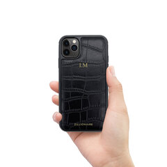 Кожаный чехол Zillionaire Croco Matte для iPhone 11 Pro (5,8″) — Чёрный цена и информация | Чехлы для телефонов | pigu.lt