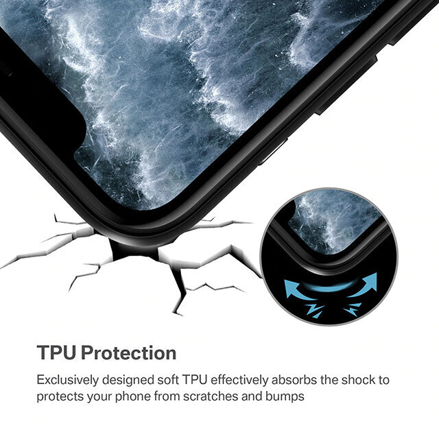 Beep Silicone skirtas iPhone 11 Pro, mėlynas kaina ir informacija | Telefono dėklai | pigu.lt