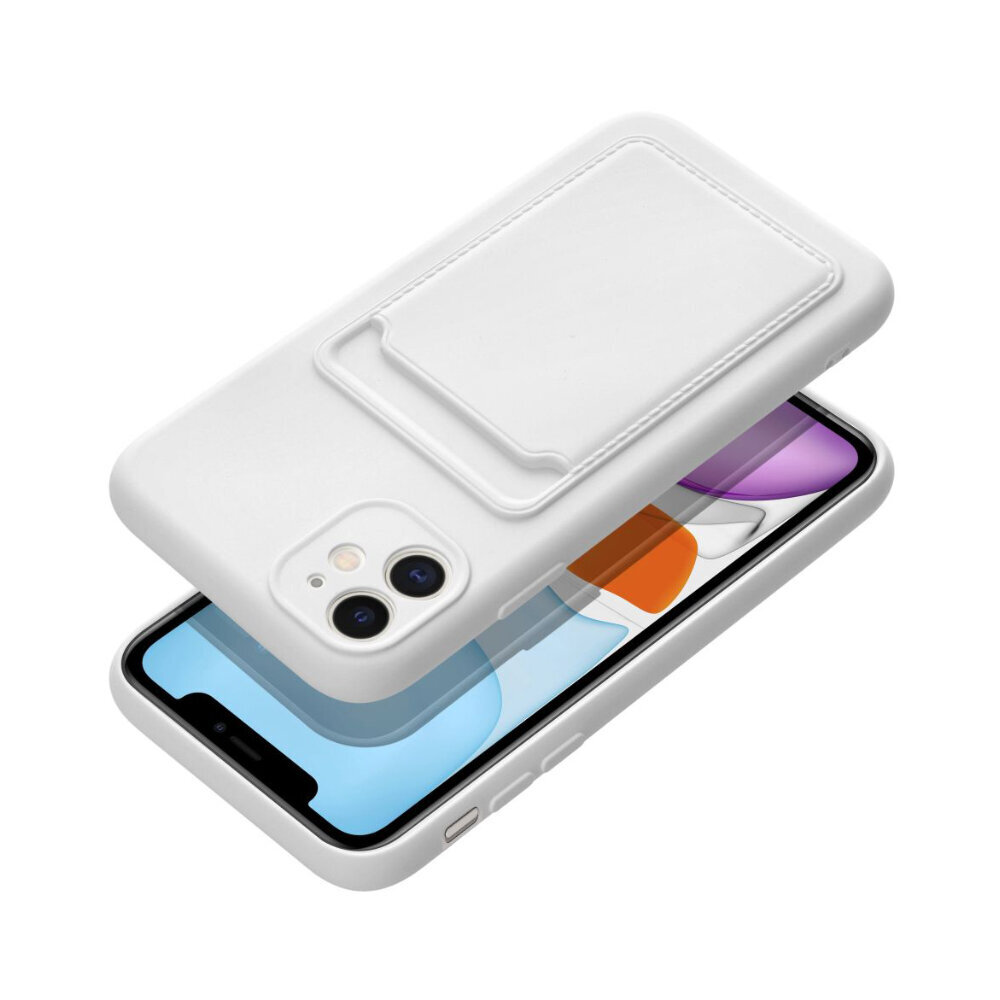 Forcell Beep Card skirtas iPhone 11, baltas kaina ir informacija | Telefono dėklai | pigu.lt