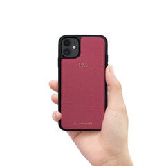 Кожаный чехол Zillionaire Calf для iPhone 11 (6,1″) — Розовый цена и информация | Чехлы для телефонов | pigu.lt