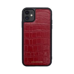 Кожаный чехол Zillionaire Croco Matte для iPhone 11 (6,1″) — Красный цена и информация | Чехлы для телефонов | pigu.lt