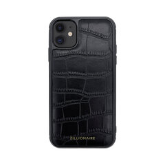 Кожаный чехол Zillionaire Croco Matte для iPhone 11 (6,1″) — Чёрный цена и информация | Чехлы для телефонов | pigu.lt
