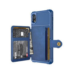 Чехол Wallet для iPhone XR (6,1″) — Синий цена и информация | Чехлы для телефонов | pigu.lt