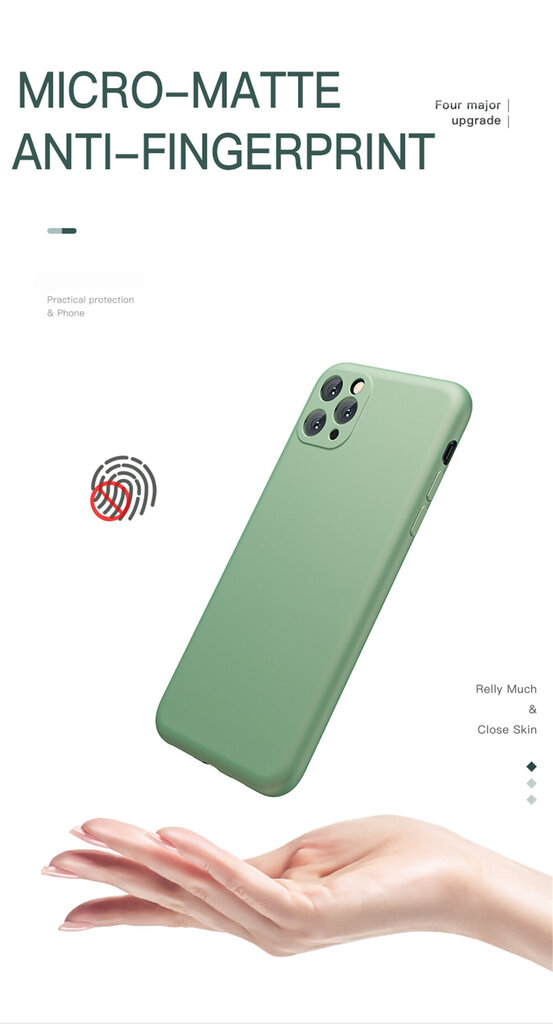 Beep Silicone skirtas iPhone Xs Max, žalias kaina ir informacija | Telefono dėklai | pigu.lt