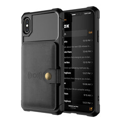 Чехол Wallet для iPhone Xs Max (6,5″) — Чёрный цена и информация | Чехлы для телефонов | pigu.lt