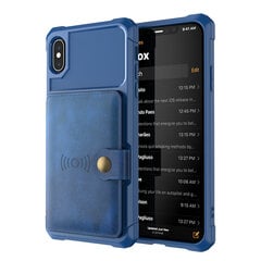 Чехол Wallet для iPhone Xs Max (6,5″) — Синий цена и информация | Чехлы для телефонов | pigu.lt