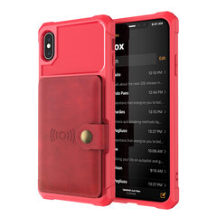 Чехол Wallet для iPhone Xs Max (6,5″) — Красный цена и информация | Чехлы для телефонов | pigu.lt