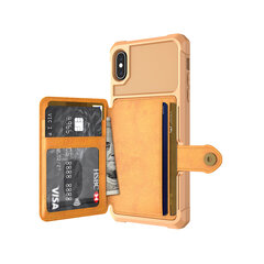 Чехол Wallet для iPhone Xs Max (6,5″) — Жёлтый цена и информация | Чехлы для телефонов | pigu.lt