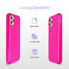 Neon skirtas iPhone 7/8/SE 2020, rožinis kaina ir informacija | Telefono dėklai | pigu.lt