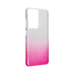 Sparkle skirtas Samsung Galaxy S21 Ultra, rožinis kaina ir informacija | Telefono dėklai | pigu.lt