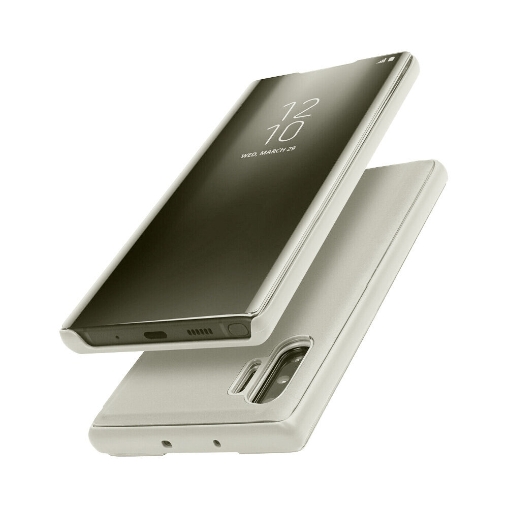 Mirror Flip skirtas Samsung Galaxy S20 Ultra, sidabrinis kaina ir informacija | Telefono dėklai | pigu.lt