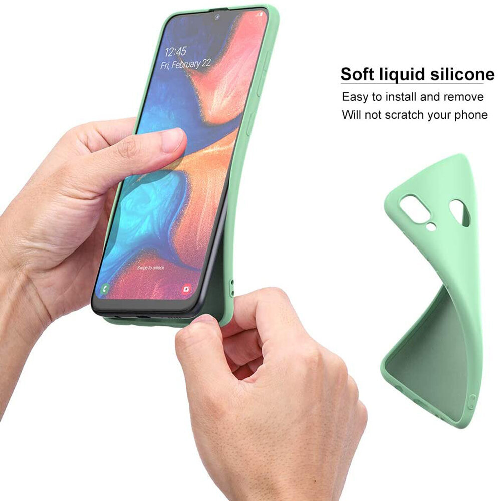 Beep Silicone skirtas Samsung Galaxy A21s, mėlynas kaina ir informacija | Telefono dėklai | pigu.lt