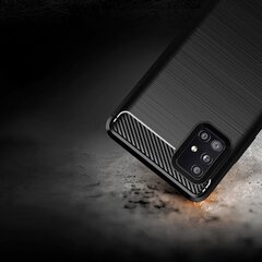 „Carbon“ твердый силиконовый чехол (TPU) - черный (Honor Play) цена и информация | Чехлы для телефонов | pigu.lt