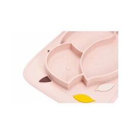 InnoGIO Stick & Stay užkandžių lėkštė GIO-900, rožinė kaina ir informacija | Kūdikių indai, indeliai pienui ir įrankiai | pigu.lt