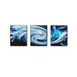 Metalinis rankų darbo paveikslas triptikas Storm 150x60cm kaina ir informacija | Reprodukcijos, paveikslai | pigu.lt
