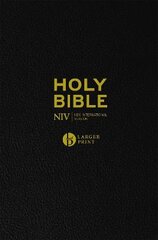 NIV Larger Print Black Leather Bible kaina ir informacija | Dvasinės knygos | pigu.lt