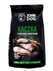 John Dog su antiena, triušiena ir daržovėmis, 12 kg kaina ir informacija | Sausas maistas šunims | pigu.lt