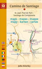 Camino de Santiago Maps (Camino Frances): St. Jean Pied de Port - Santiago de Compostela 13th edition kaina ir informacija | Kelionių vadovai, aprašymai | pigu.lt