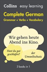 Easy Learning German Complete Grammar, Verbs and Vocabulary (3 books in 1): Trusted Support for Learning 2nd Revised edition, Easy Learning German Complete Grammar, Verbs and Vocabulary (3 Books in 1) kaina ir informacija | Knygos paaugliams ir jaunimui | pigu.lt