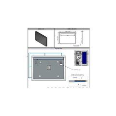 Vonios veidrodis su LED apšvietimu ZOE 1000X700MM juodu rėmeliu 4000K kaina ir informacija | Veidrodžiai | pigu.lt