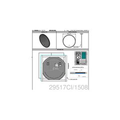 Vonios veidrodis su LED apšvietimu MIA ROUND Ø800MM 5700K 1SS kaina ir informacija | Veidrodžiai | pigu.lt