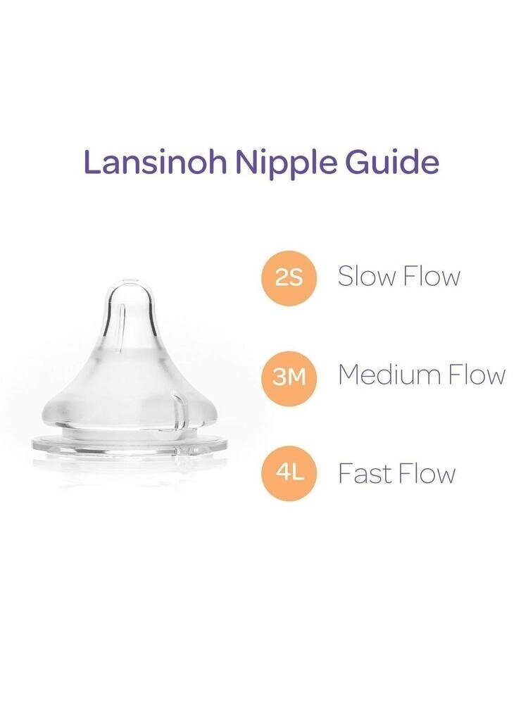 Lėto pratekėjimo žindukas, Slow flow, 2vnt. NaturalWave®, Lansinoh 75900 kaina ir informacija | Buteliukai kūdikiams ir jų priedai | pigu.lt