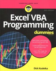 Excel VBA Programming For Dummies, 6th Edition 6th Edition kaina ir informacija | Ekonomikos knygos | pigu.lt