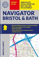 Philip's Street Atlas Navigator Bristol & Bath kaina ir informacija | Kelionių vadovai, aprašymai | pigu.lt