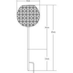 Soliariumo lempa Galix 15 x 45 cm Metalinis Retro Dekoras (10 lm) kaina ir informacija | Toršerai | pigu.lt